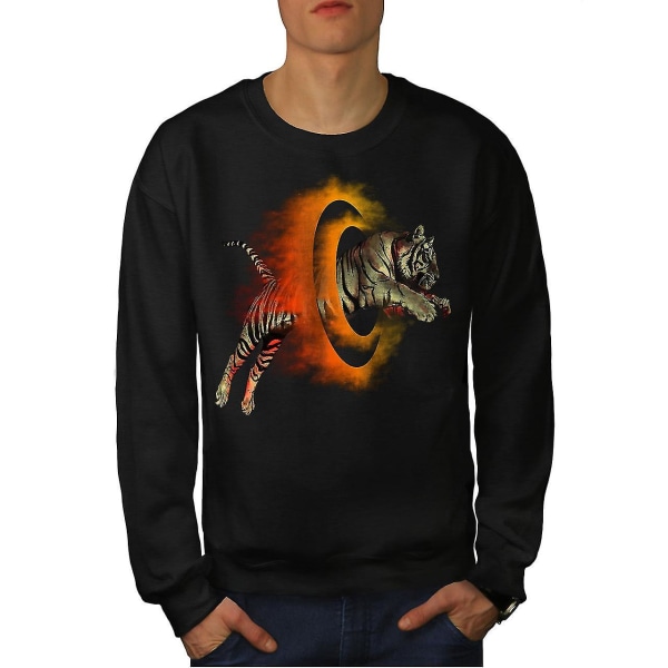 Tiger Portal Cool män Blacksweatshirt S