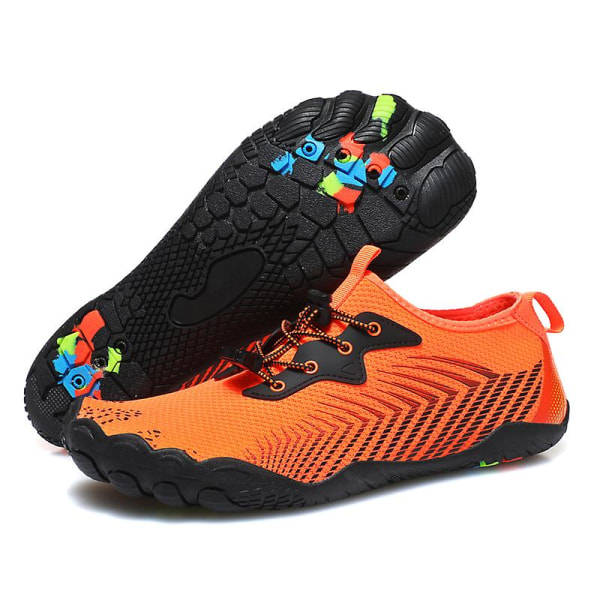 Vattenskor för män Snabbtorkande Sport Aqua Skor 3B977 Orange 41