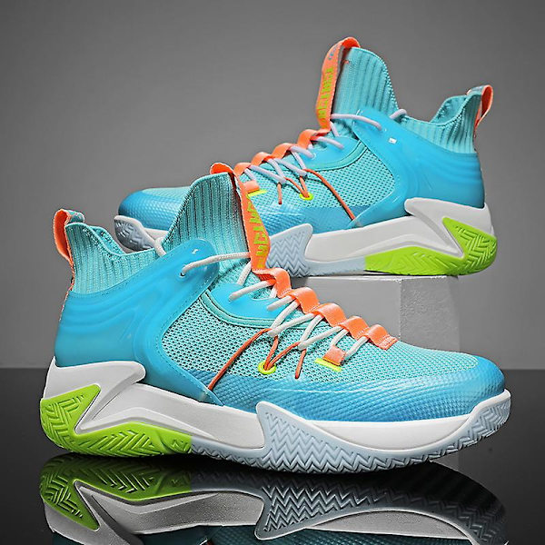 Basketskor för män Mode Halkfria sneakers Andas sportskor 2Lq8 Blue 41