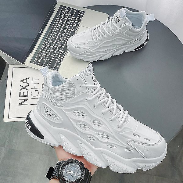 Herr Dam Sneakers Andas löparskor Mode Sportskor Z328 White 41
