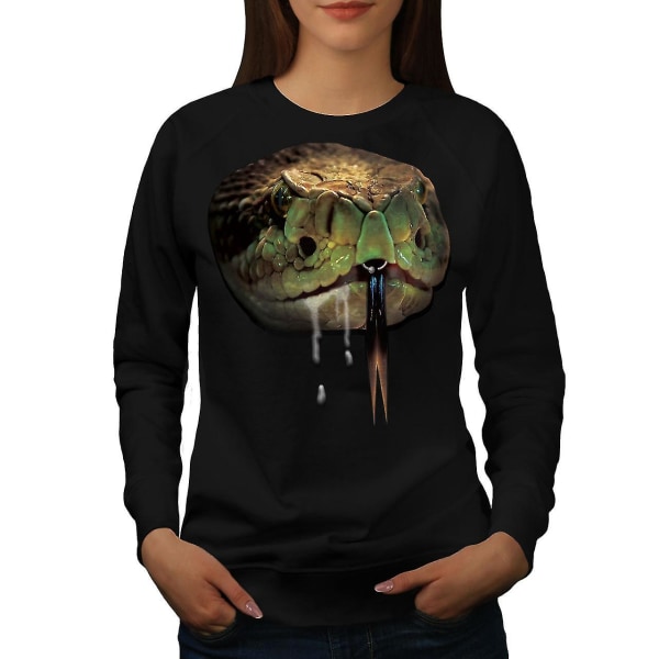 Snake Beast Wild Women Blacksweatshirt XXL