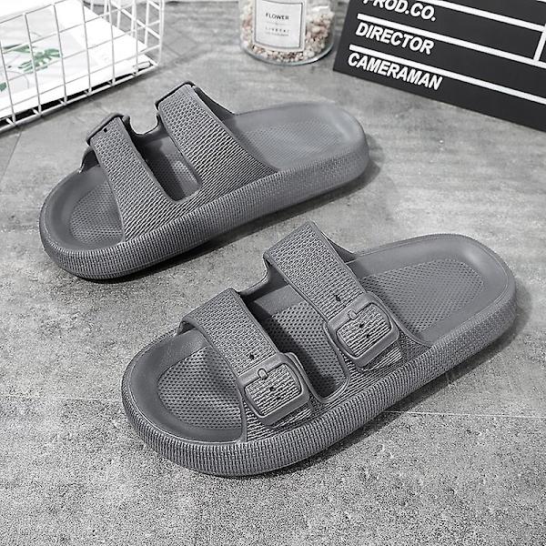 Herrsandaler Halkfria strandskor Modetofflor Fr2885 Gray 41