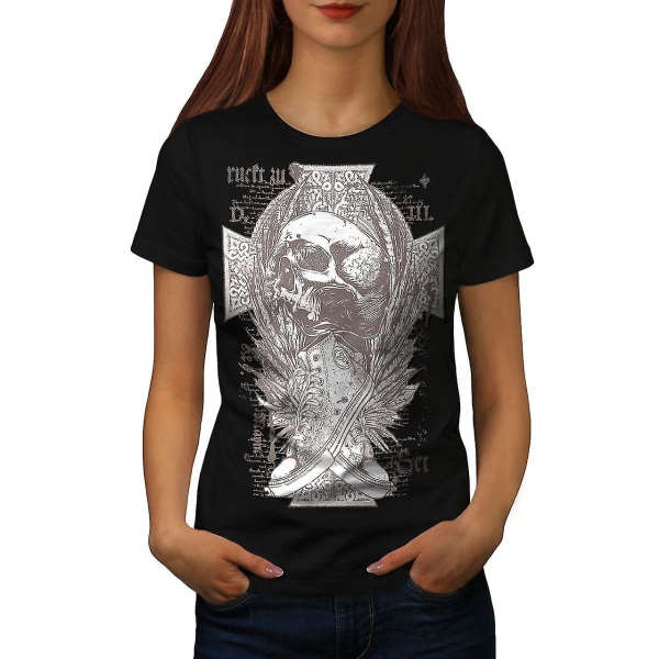 Cross Death Urban Skull Women T-shirt 3XL