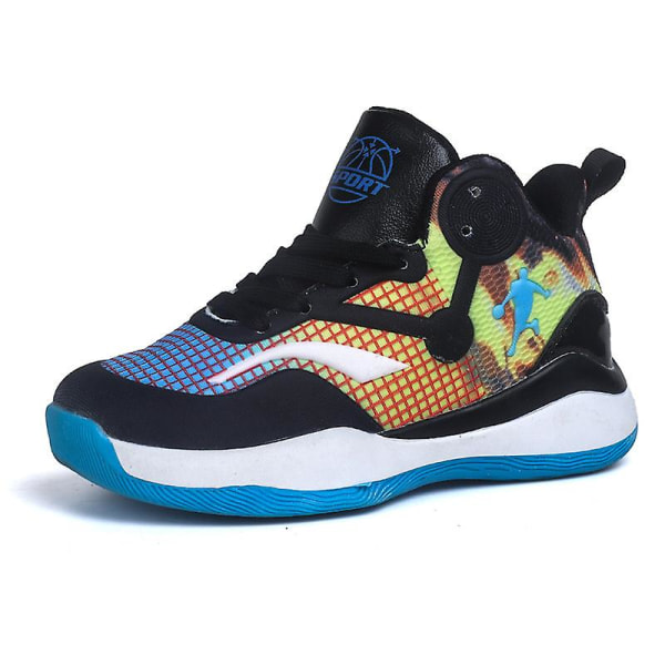 Barn Sneakers Pojkar Basketskor Halkfria Barn Sportskor 3B8199 Yellow 39