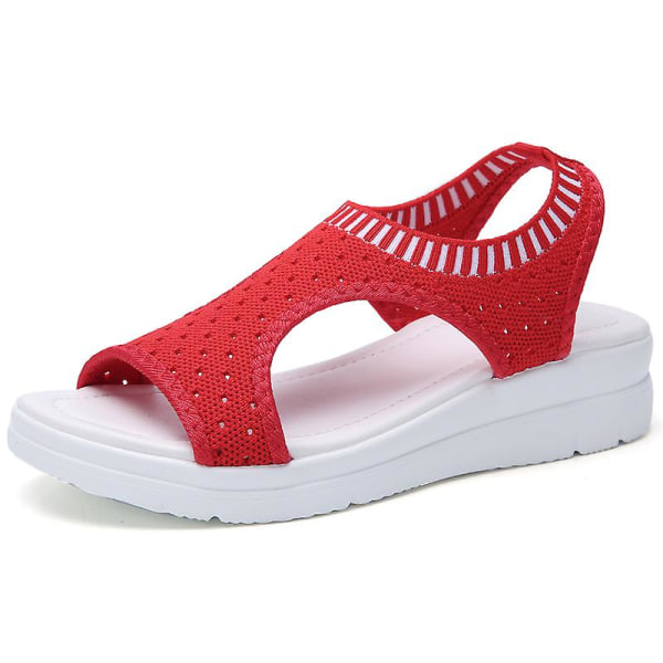 Damsandaler Casual Andas strandskor 808 Red 41