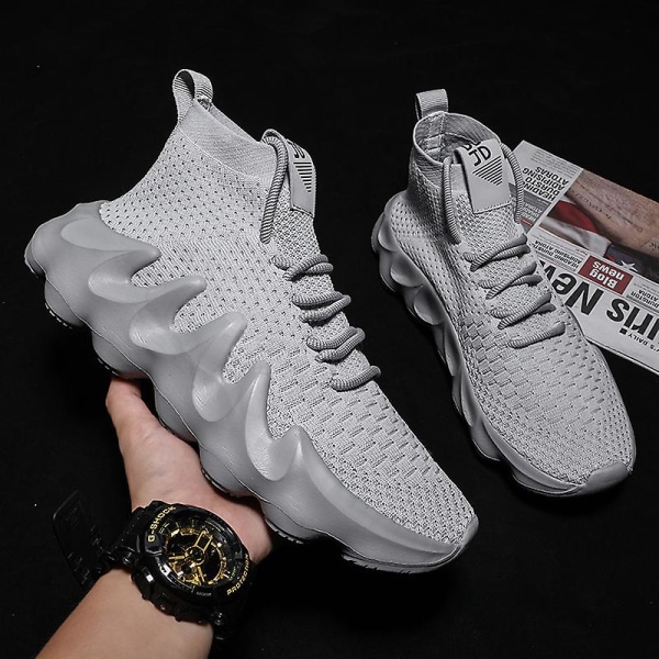 Sneakers för kvinnor Halkfria Coconut Skor Löparskor L450 Gray 39