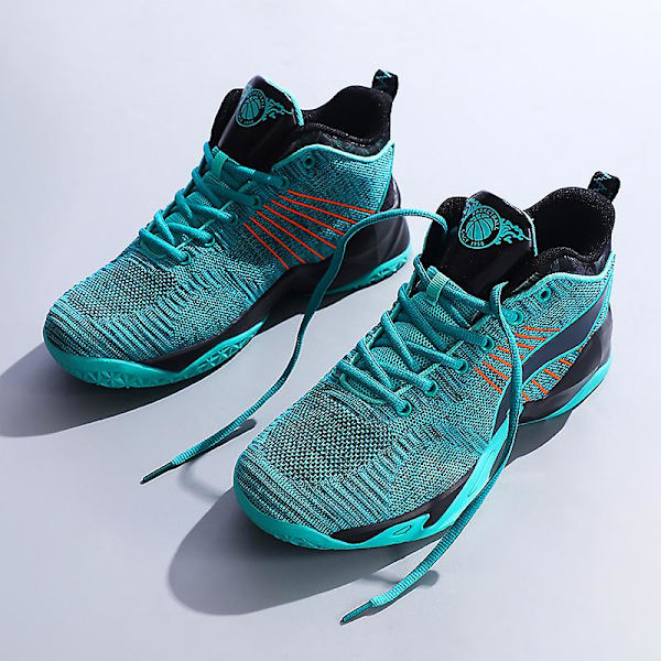 Basketskor för män Aldult Bekväma Sneakers Utomhussportskor 3B9600 Green 41