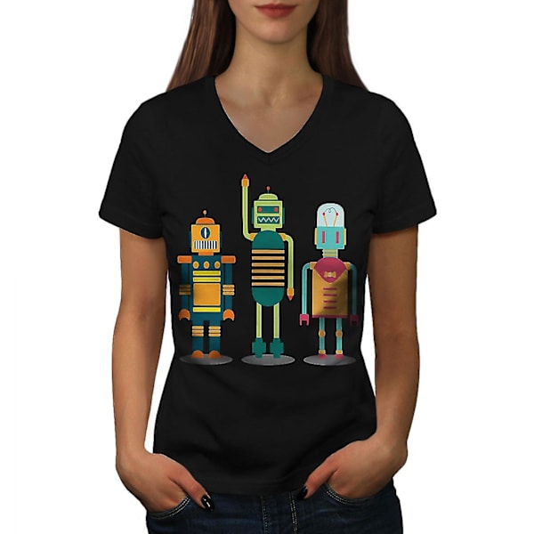 Friendly Robots Women T-shirt M