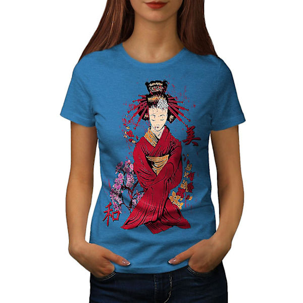 Klassisk flickdocka Kunglig T-shirt för kvinnor L