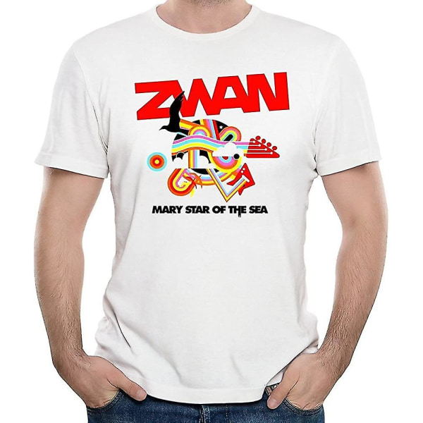 Herr Mary Star of the Sea Rock Band Zwan American T-shirt med rund hals L