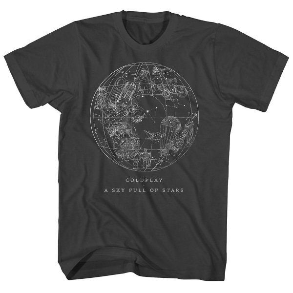 Coldplay T-shirt Himmel full av stjärnor Coldplay-tröja Black XL
