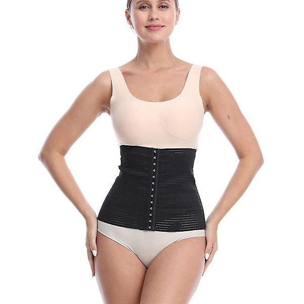 Kvinnor Waist Trainer Bantningsbälte Modelleringsrem Stålbenat Postpartumband Sexiga Bustiers Corsage Korsetter,dragkedja L