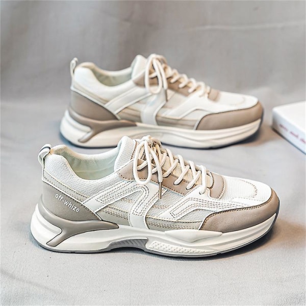 Herrsneakers Andas löparskor Mode Sportskor 3Ah022 Beige 42