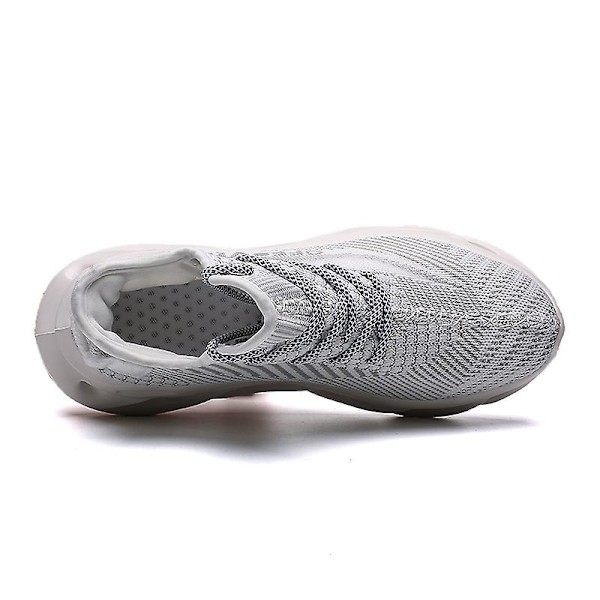 Män Lättviktssneakers Andas löparskor Mode Sportskor 3Dg83 White 41