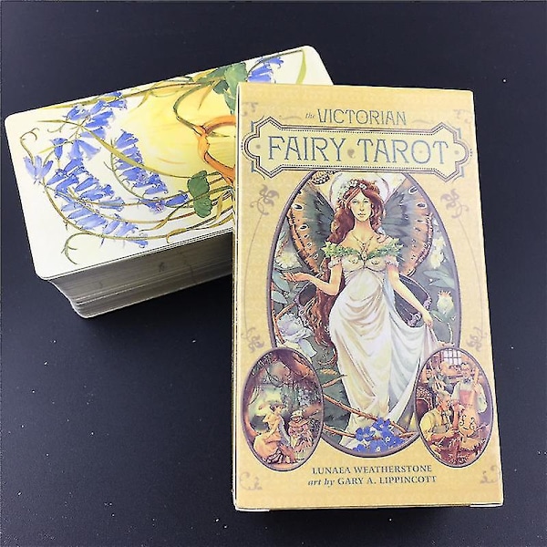 Viktorianska Fairy Tarotkort Däck Brädspelskort Lätt att bära Barn Pedagogisk leksak Familjevän Festkort78st Tt31