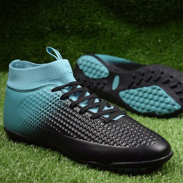 Fotbollsskor för män Halkfria fotbollsskor för herr, Gräs Fotbollssneakers 3Adr06 BlackBlue 40