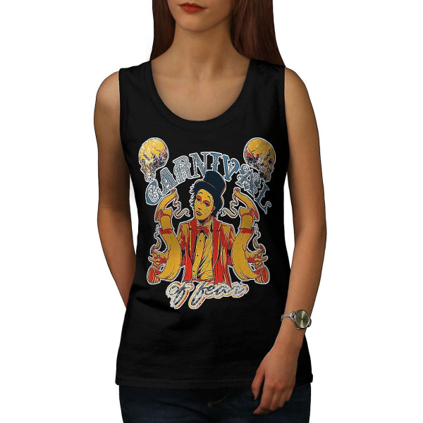 Carnival Of Fear Horror Kvinnor Blacktank Top S
