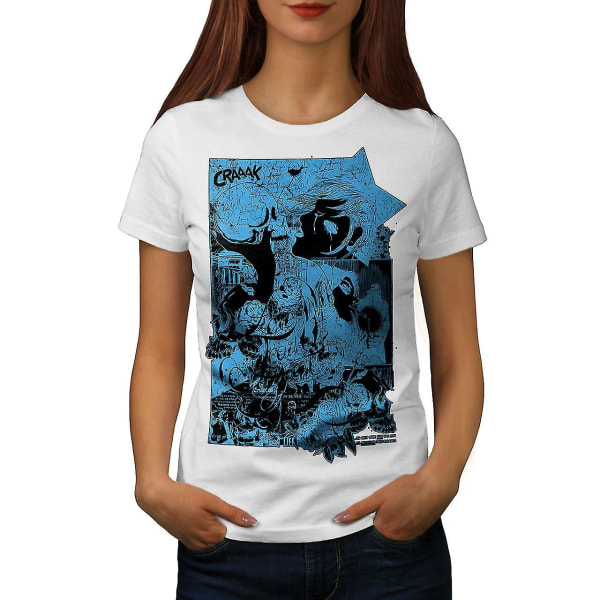 Comics Skull Cool Women Whitet-shirt M