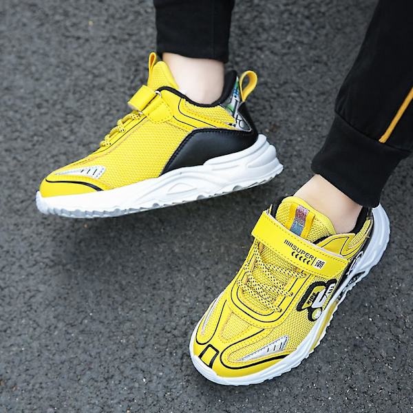 Sneakers för barn Andas Pojkar Flickor Löparskor Mode Sportskor 3At920 Yellow 34