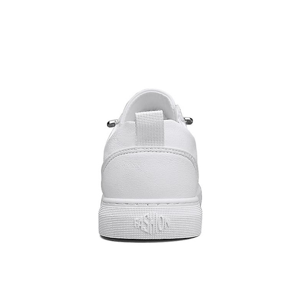 Casual för män Halkfria platta platta skor som andas Fr662 White 41