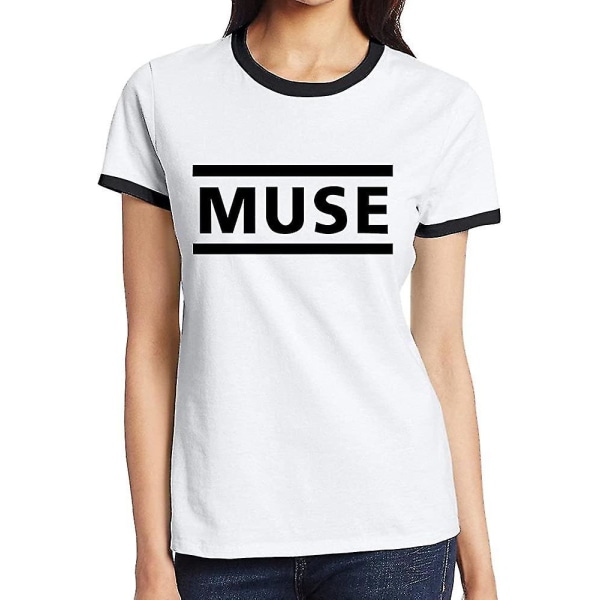 Kvinnors mest populära rockband Muse Black Cool Shirts M