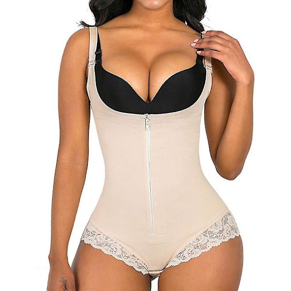 Kvinnor Mage Kvinna Reducerande waist trainer Platt mage för smal magkontroll Kroppsformare Fajas kvinnor Shapewear,beige M