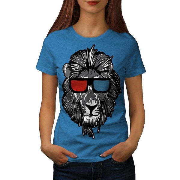 Lion Swag Cool Animal Women Royal Bluet-shirt XL