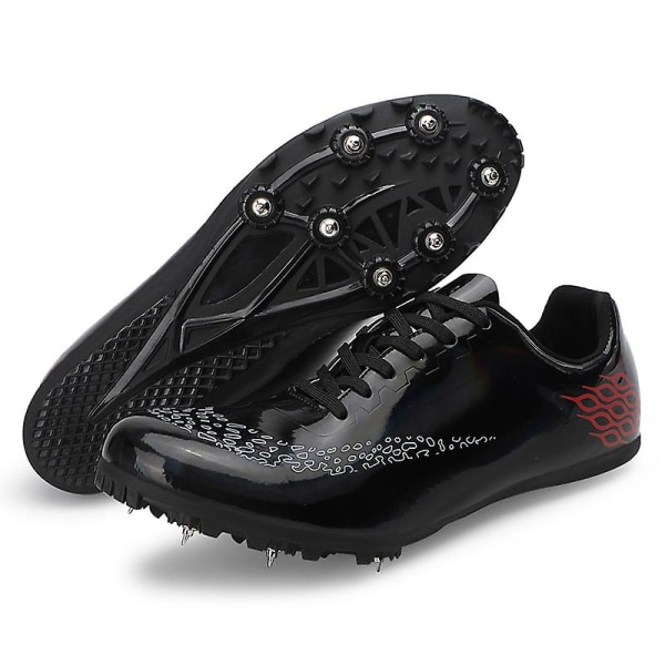 Friidrottsskor för män Spikes Track Race Hoppande Sneakers Professionell löpning Nail Spikes Skor 3Ctj013 Black 41