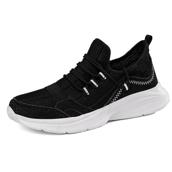 Sneakers för män Löpartennisskor Lättviktsventilerande Sport Athletic 3C2029 Black 41