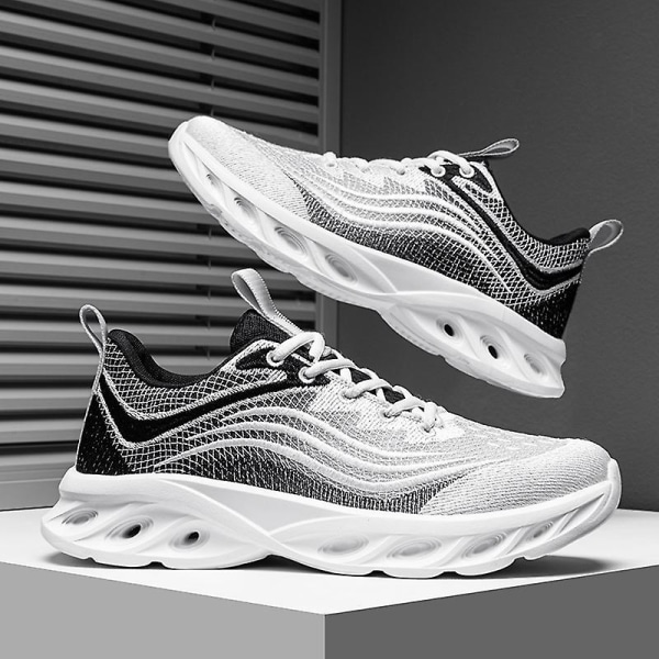 Herrsneakers löptennisskor Lättviktsventilerande Sport Athletic 3D3027 Gray 41