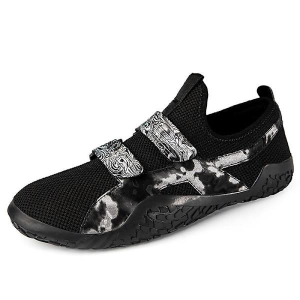 Tyngdlyftningsskor för män Andas Sneakers Löparskor 3A1030 BlackGray 40