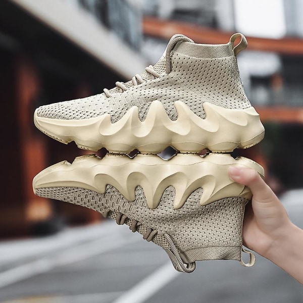 Sneakers för kvinnor Halkfria Coconut Skor Löparskor L450 Beige 42