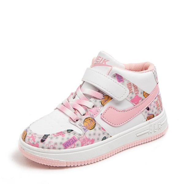 Barn Basketskor Andas Sneakers Trendiga Casual Skor Löparskor Yj501 Pink 30