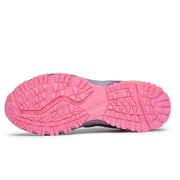 Sportlöparskor för män Andas Slitstarka Sneakers 8901 Pink 44