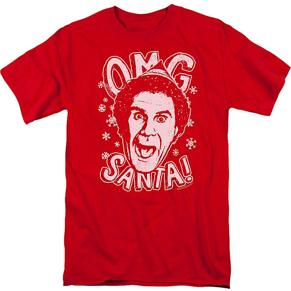Elf OMG Santa T-shirt M