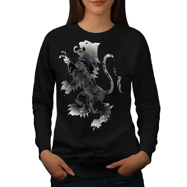 Beast Wild Animal Lion Women Blacksweatshirt L