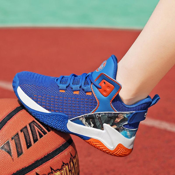 Basketskor för barn Andas Sneakers Löparskor för pojkar 2236 Blue 39