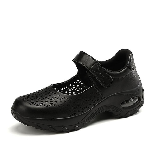 Comfort Working Sneaker Shoes Justerbara Andningsbara kilar Slip-on Walking Sneaker Fitness Casual Skor Mary Jane Sneaker EU 42