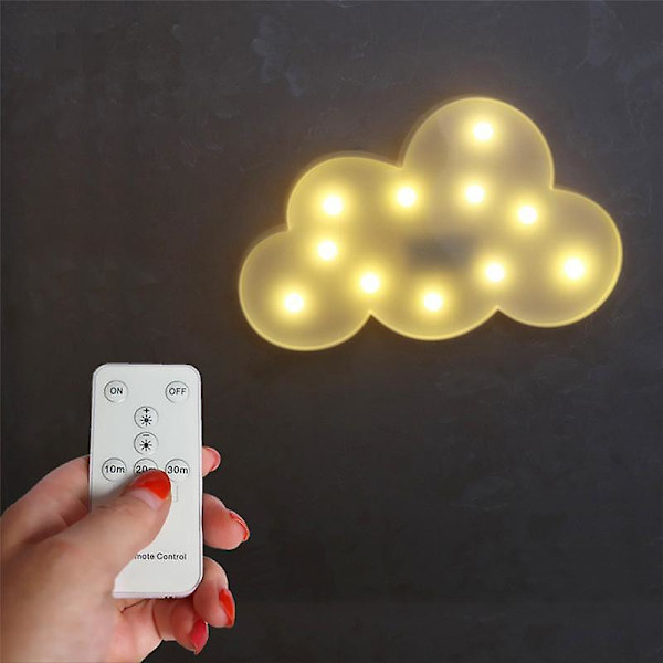 Lampor Creative 3D LED Nattljus Dekor Lampa Vit