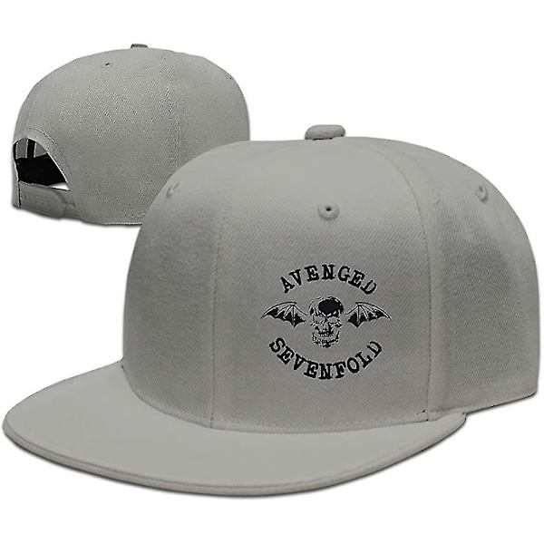 Fadah Avenged Sevenfold Band Custom Unisex Justerbar Punk Baseball Snapback Hip Hop Cap Hat Ash M