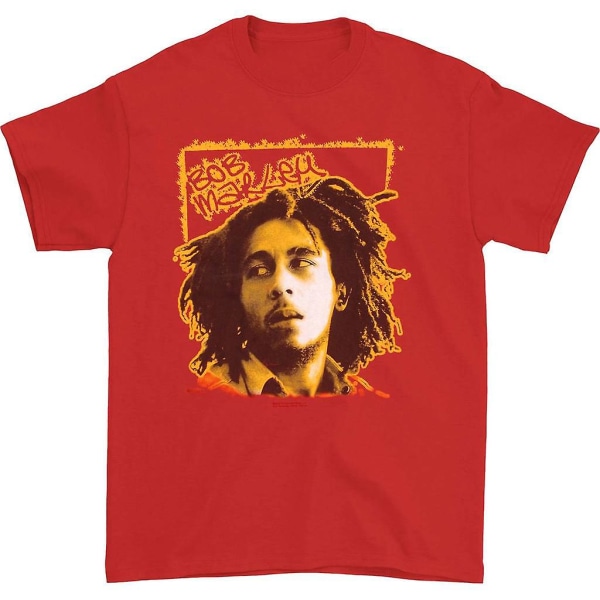 Bob Marley Tilt på röd T-shirt XXXL