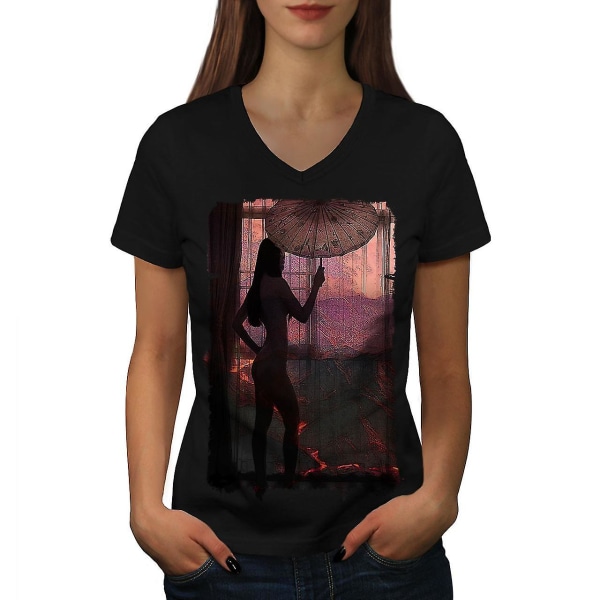 Erotisk stilfull mode T-shirt för kvinnor S