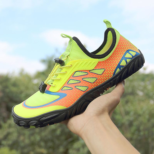 Vattenskor för män Beach Pool Shoes Quick-Dry Yoga Sportskor för kvinnor 22 Yellow 45