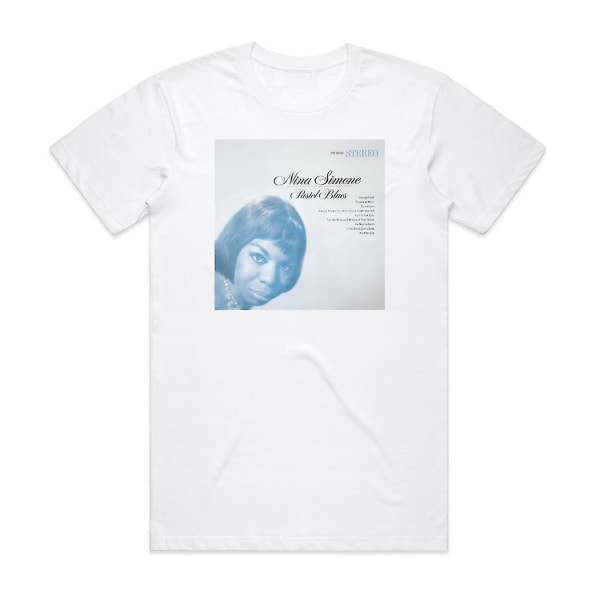 Nina Simone Pastell Blues T-shirt Vit L