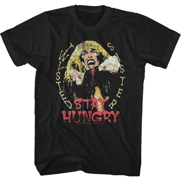 Distressed Stay Hungry Twisted Sister T-Shirt S