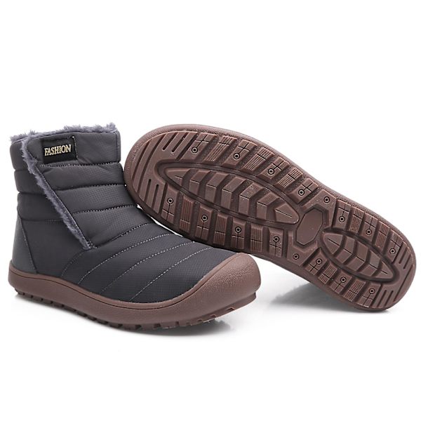 Vintersnöskor för män Halkfri Casual Lätt vandringskänga 1978 Gray 41