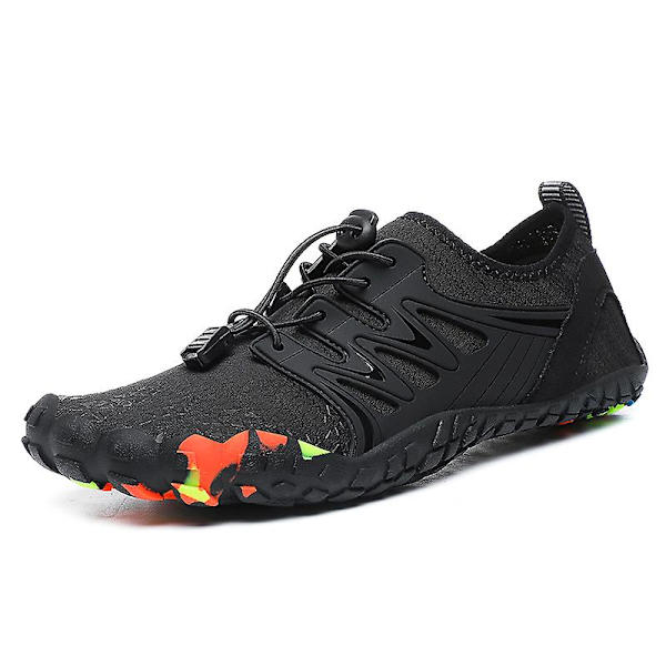 Vattenskor för män Quick Dry River Sea Aqua Sneakers River Walking Shoes Beach Shoes 22 Black 44