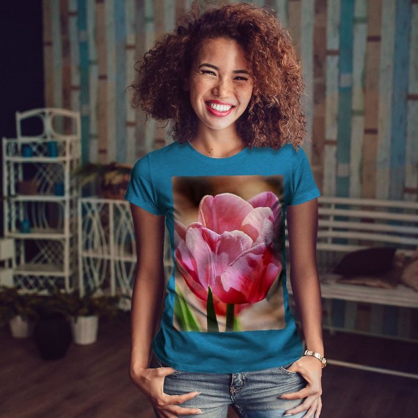 Summer Flower Sun Dam Royal Bluet-shirt S