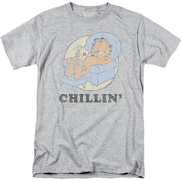 Chillin' Garfield T-shirt kläder XXXL
