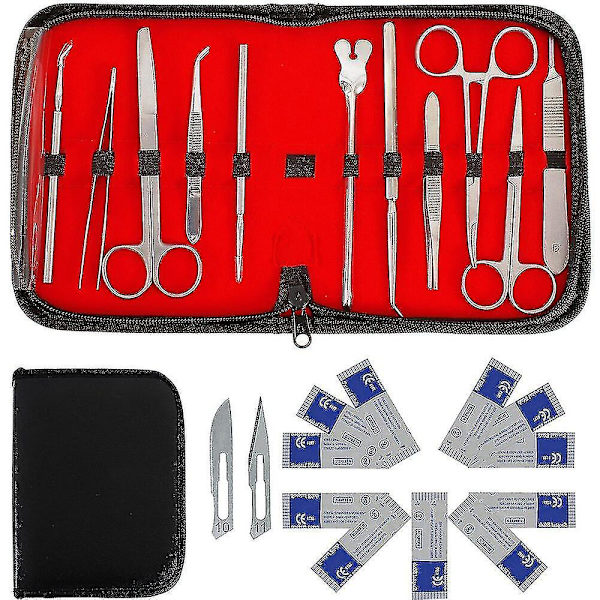 22 st/ set Advanced Dissection Kit Dissekering Anatomi Biologi Studenter Skalpellinstrument Lab Veter
